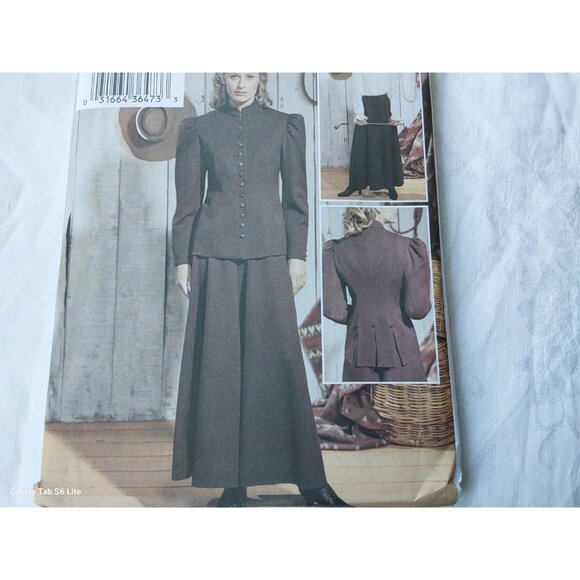 Butterick sewing pattern 3836 women's fitted jacket blouse culottes UNCUT - Picture 2 of 8